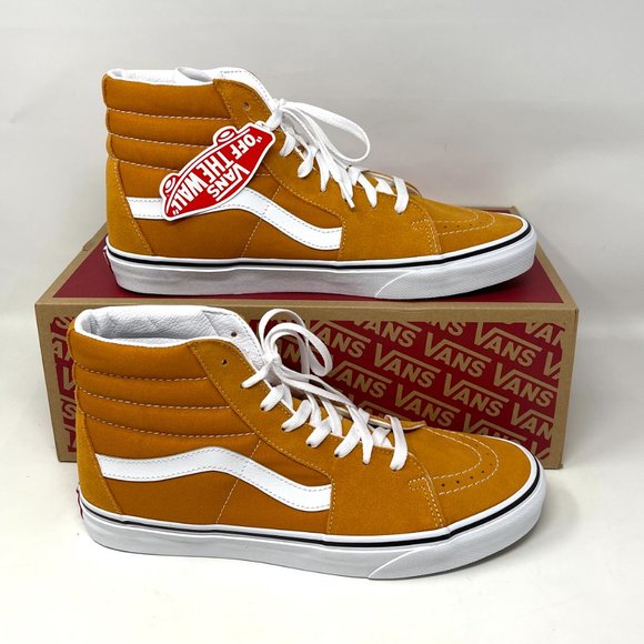 💖MEGA SALE💖Vans Sk8 Hi Man's Skateboarding Orange Suede Canvas VN0A5KRH8ED - Picture 2 of 11